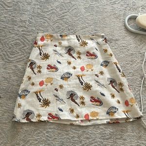 Reformation linen skirt